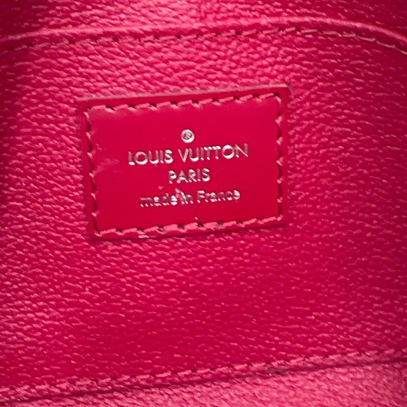 LOUIS VUITTON Epi Pochette Cosmetic Pouch Epi Leather Burgundy Bag M40641 - Picture 12 of 16